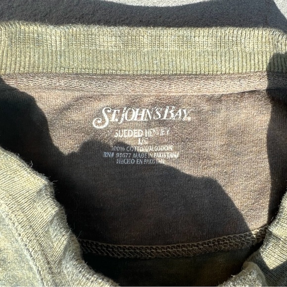 Hand Dyed Reworked Long Sleeve Henley - Picture 3 of 11